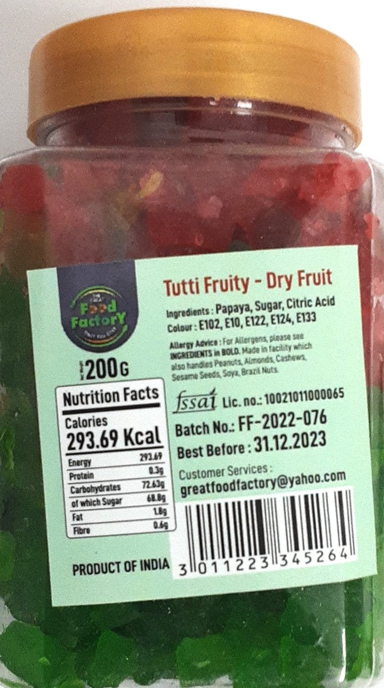 Food Factory Tutti Fruity 250g - Image 2