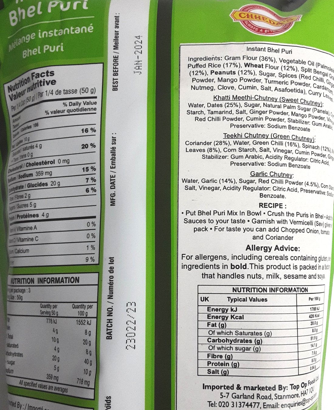 Chhedas Instant Bhel Puri 150g - Image 2