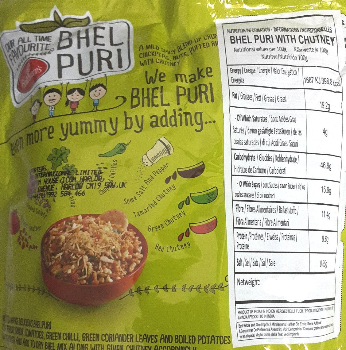 Haldirams Bhel Fatafat 150g - Image 2