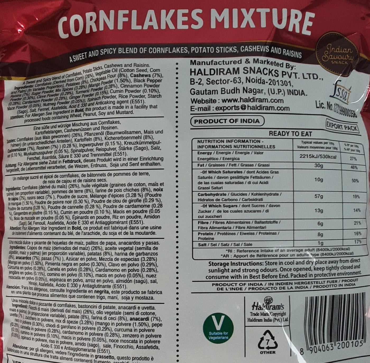 Haldirams Cornflakes Mixture 200g - Image 2