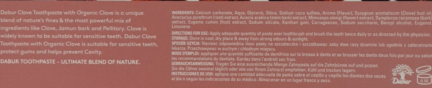 Dabur Toothpaste Cavity Protection Clove 100ml - Image 2