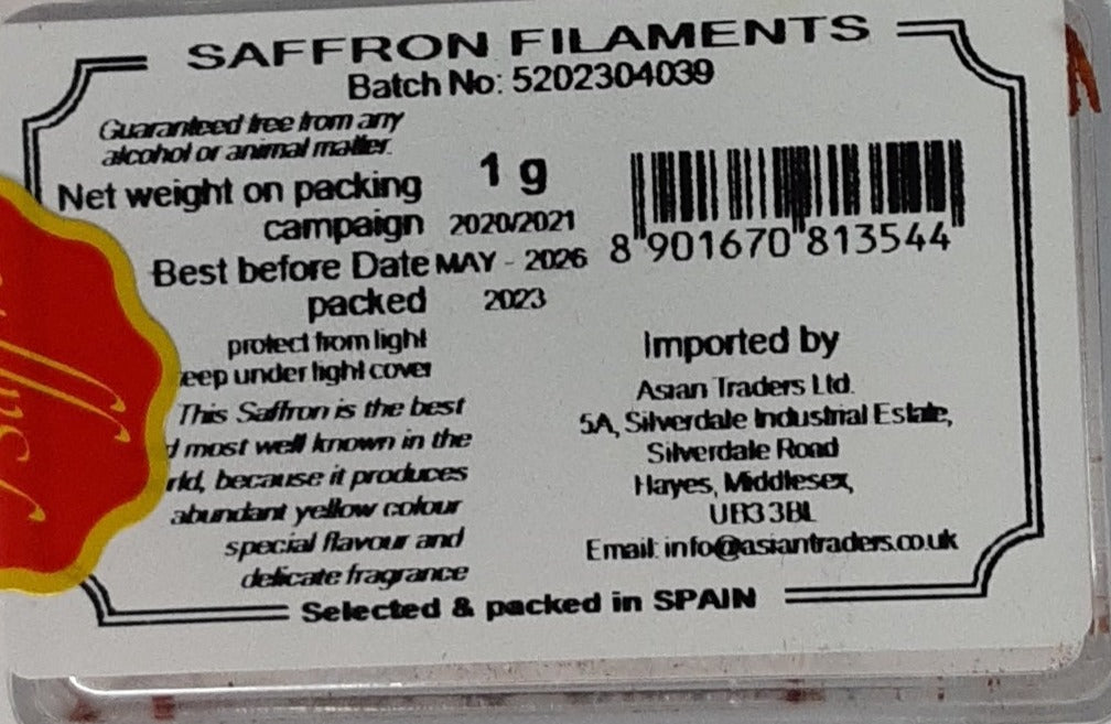 Saras Saffron 1g - Image 2