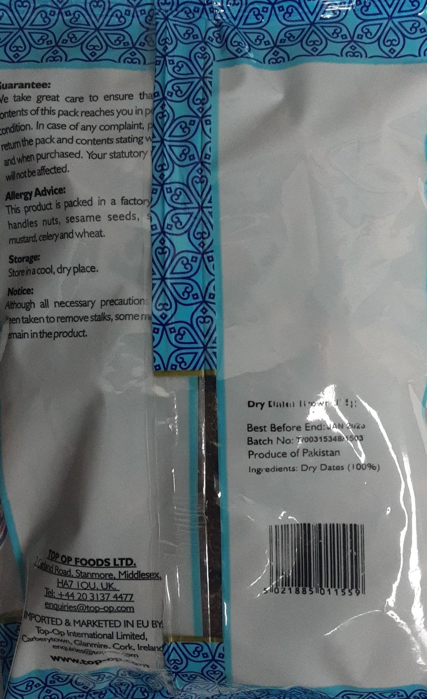 Top Op Dry Dates Brown 375g - Image 2