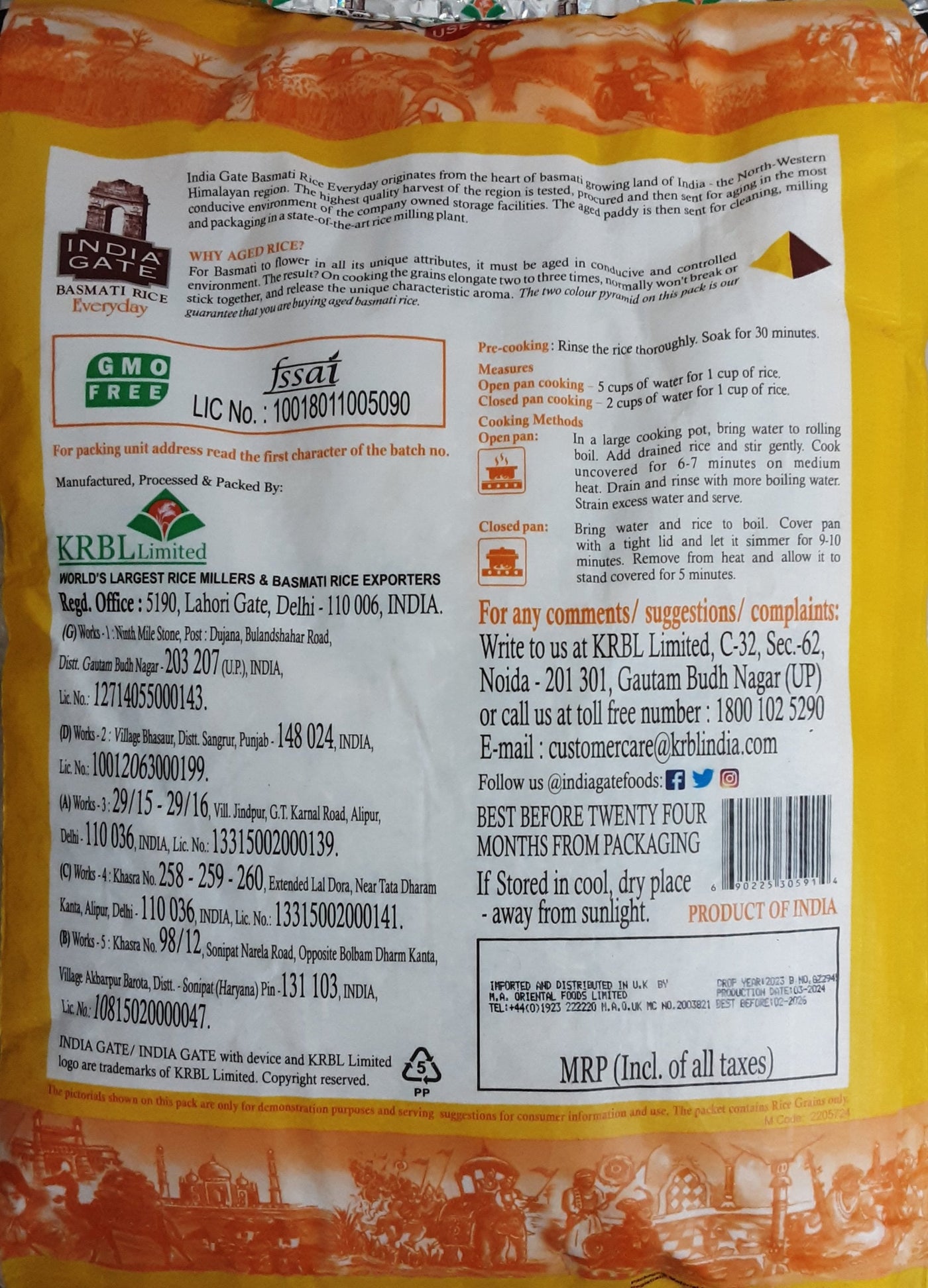 India Gate Rice Basmati Everyday 10Kg - Image 2