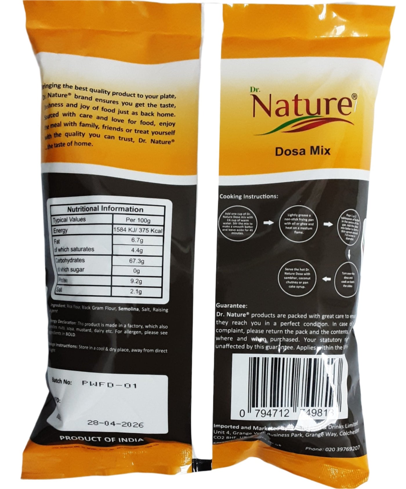 Dr Nature Rice Dosa Mix 1Kg - Image 2