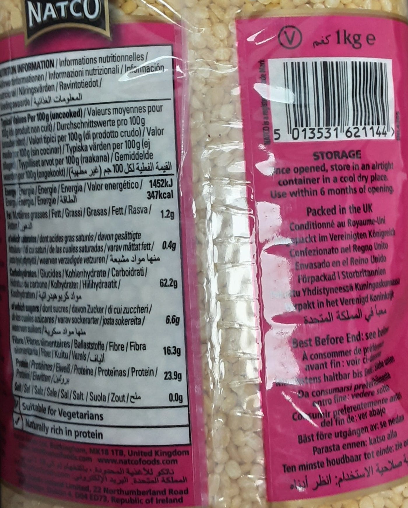 Natco Lentils Mung Dall Yellow 1Kg - Image 2