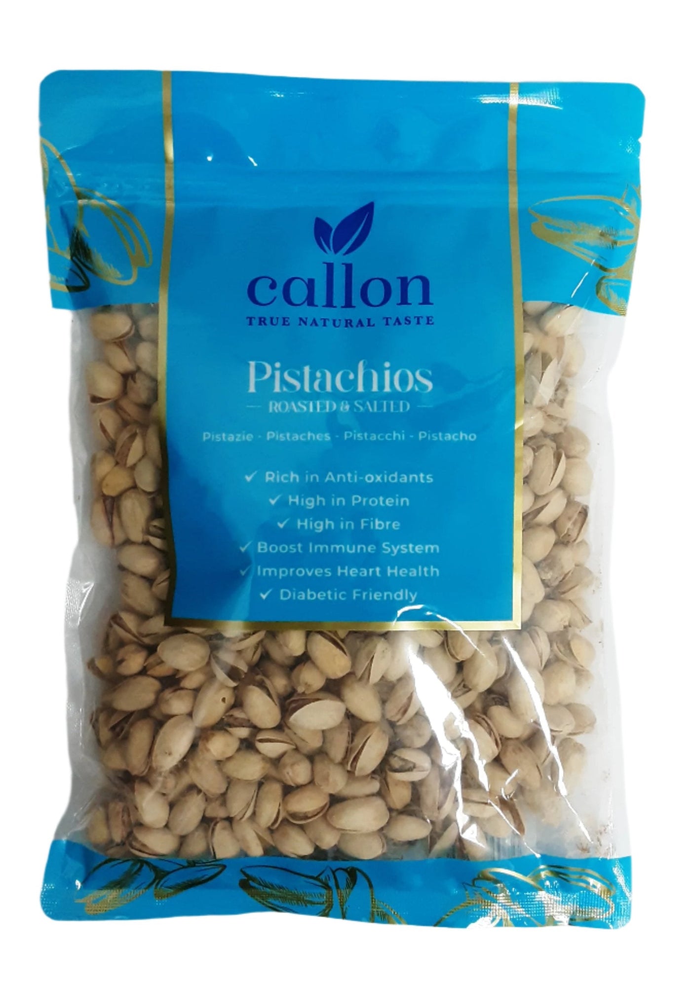 Callon Roasted Salted Pistachios True Natural Taste Premium Quality 600g