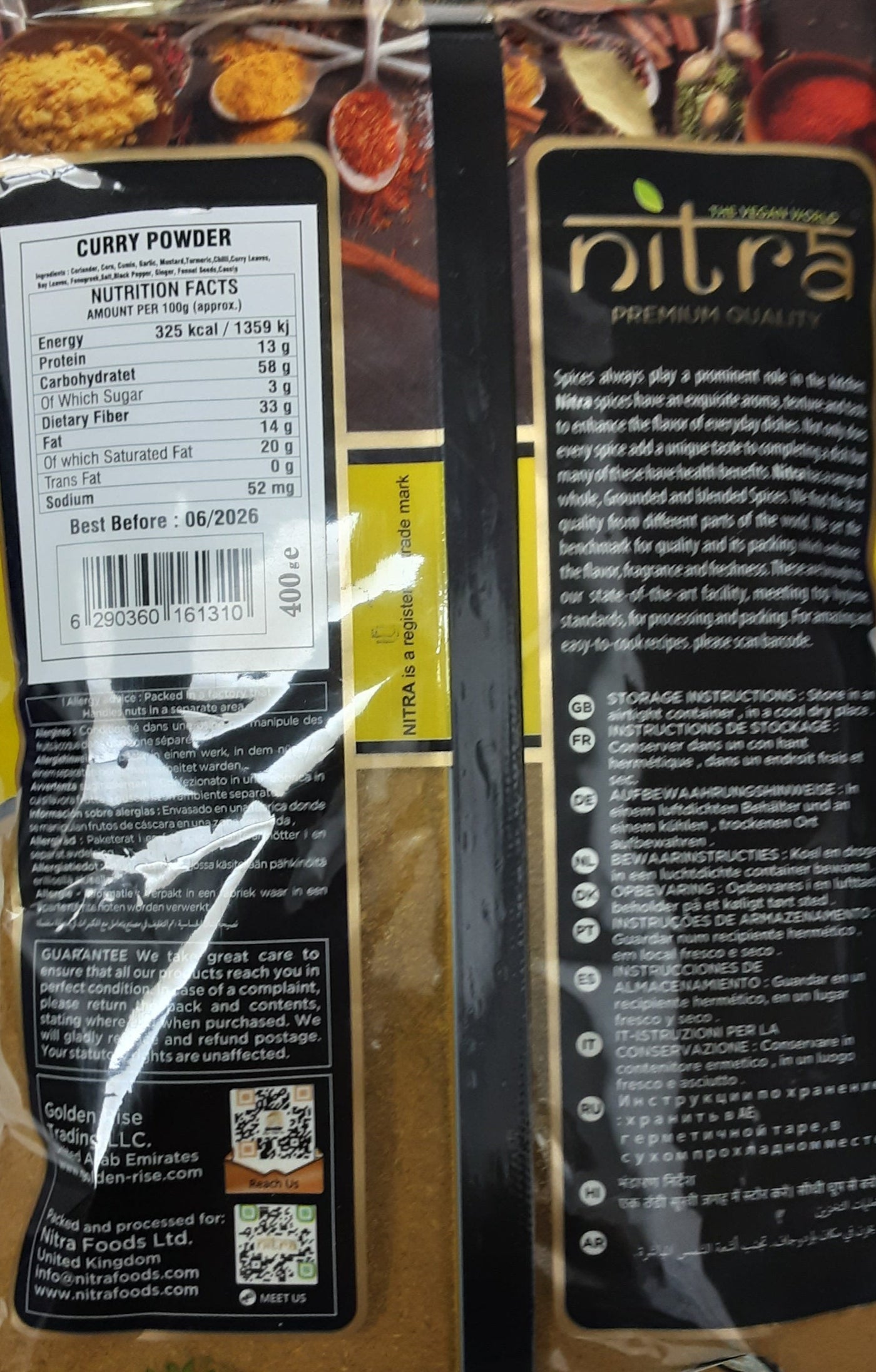 Nitra Curry Powder Mild 400g - Image 2