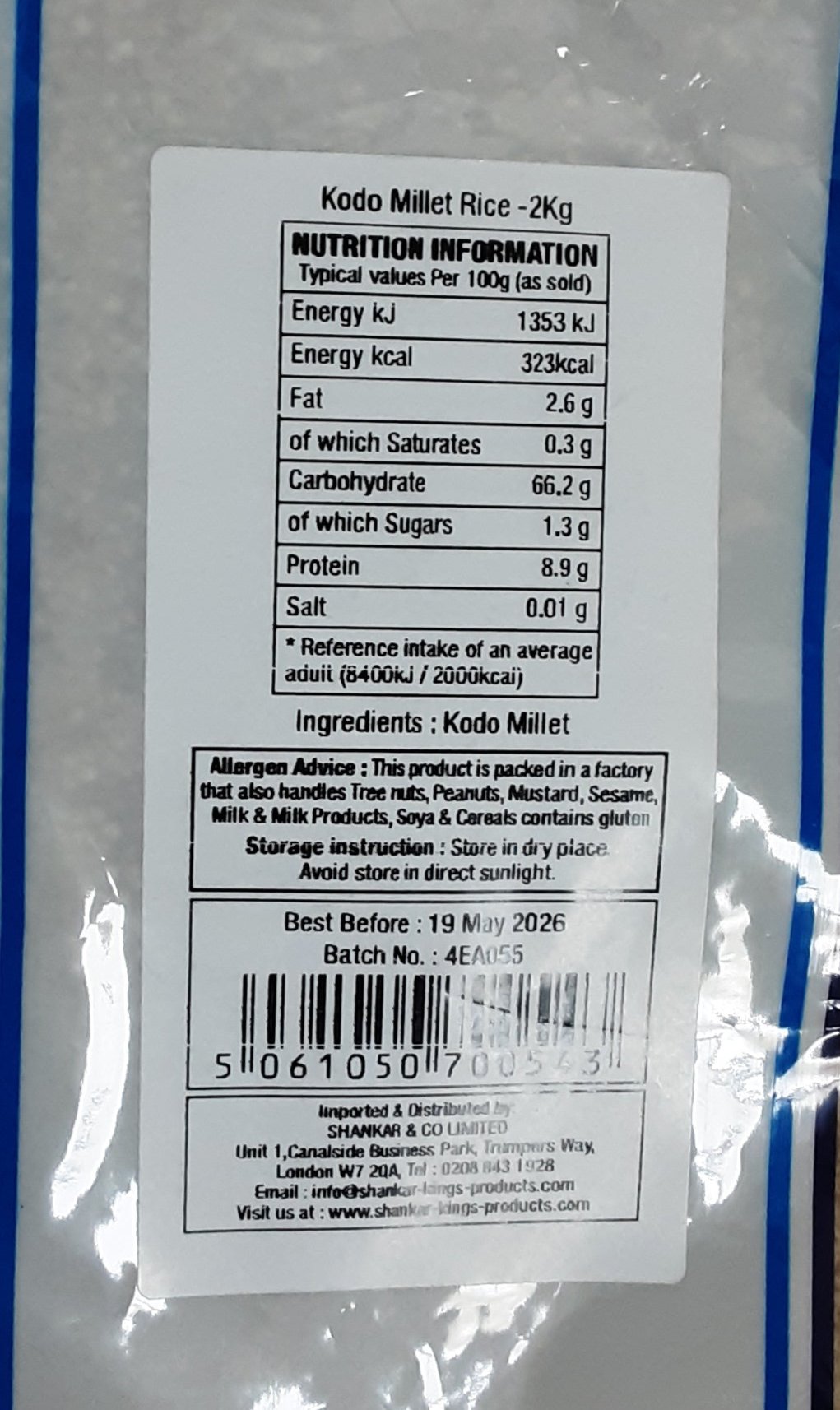 Shankar Millet Kodo Rice 2Kg - Image 2