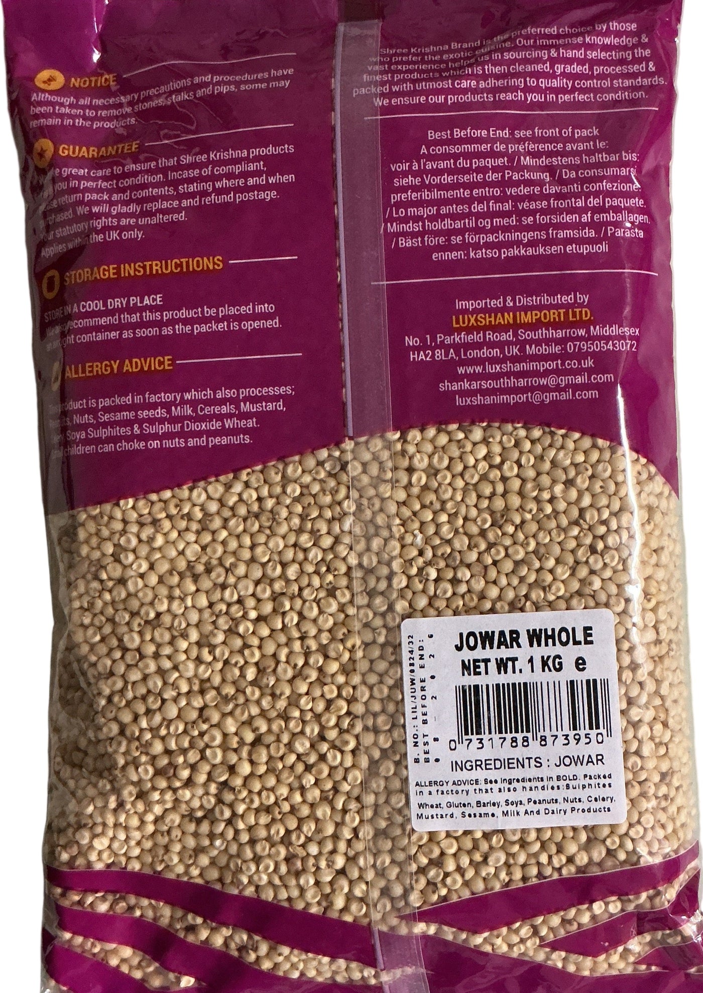 Shree Krishna Jowar Whole 1Kg - Image 2