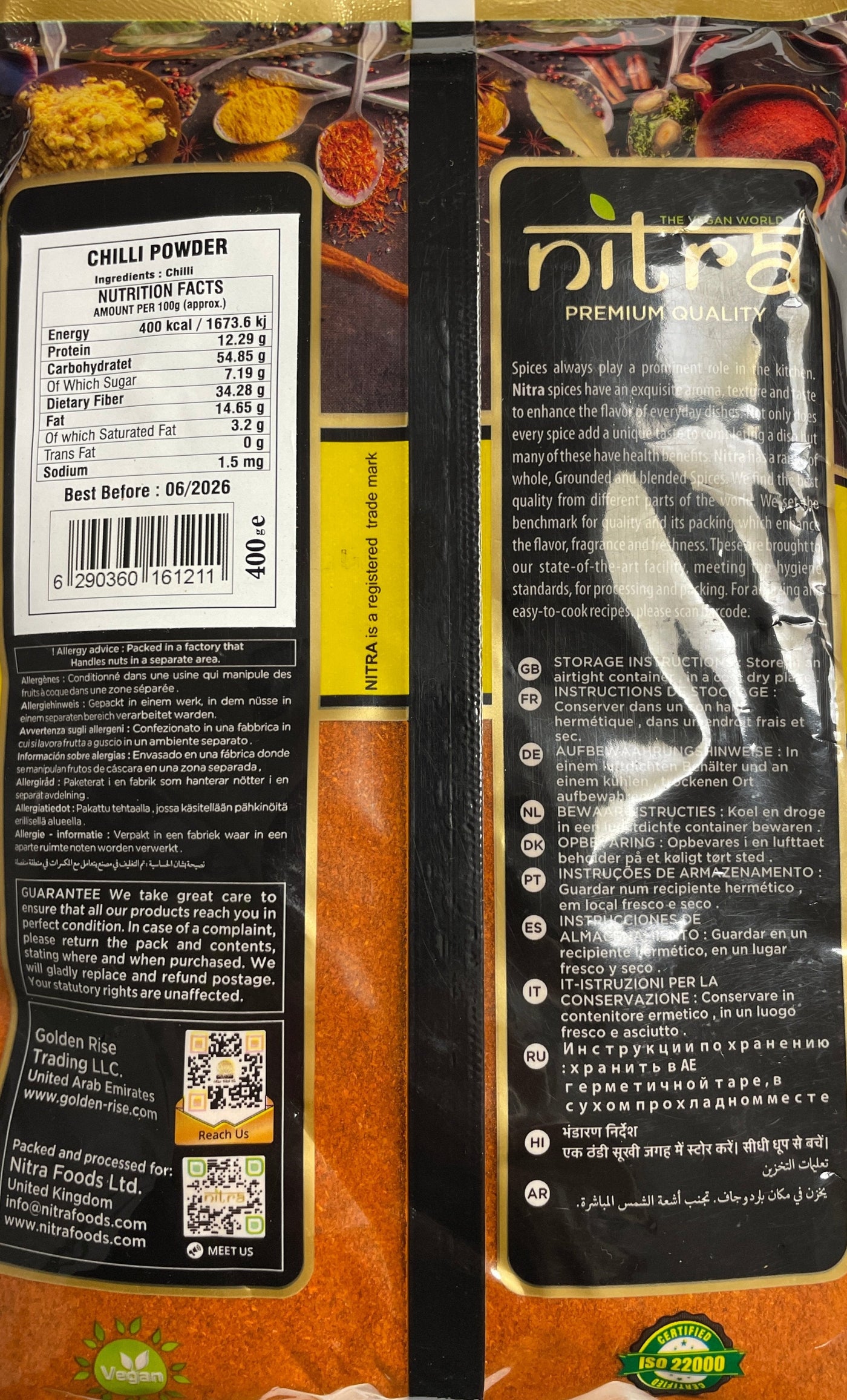 Nitra Chilli Powder 400g - Image 2