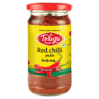 Telugu Foods Pickle Red Chilli With Garlic 300g