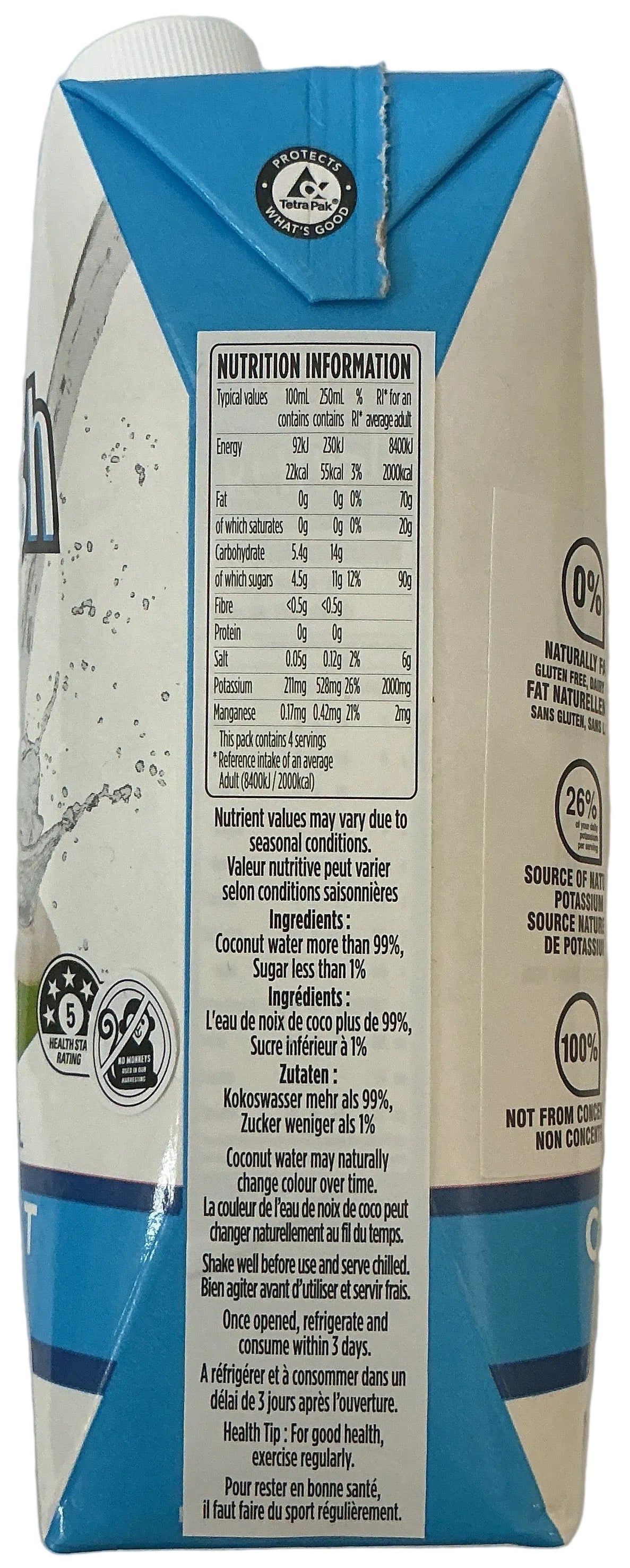 UFC Refresh Coconut Water 500ml - Image 2