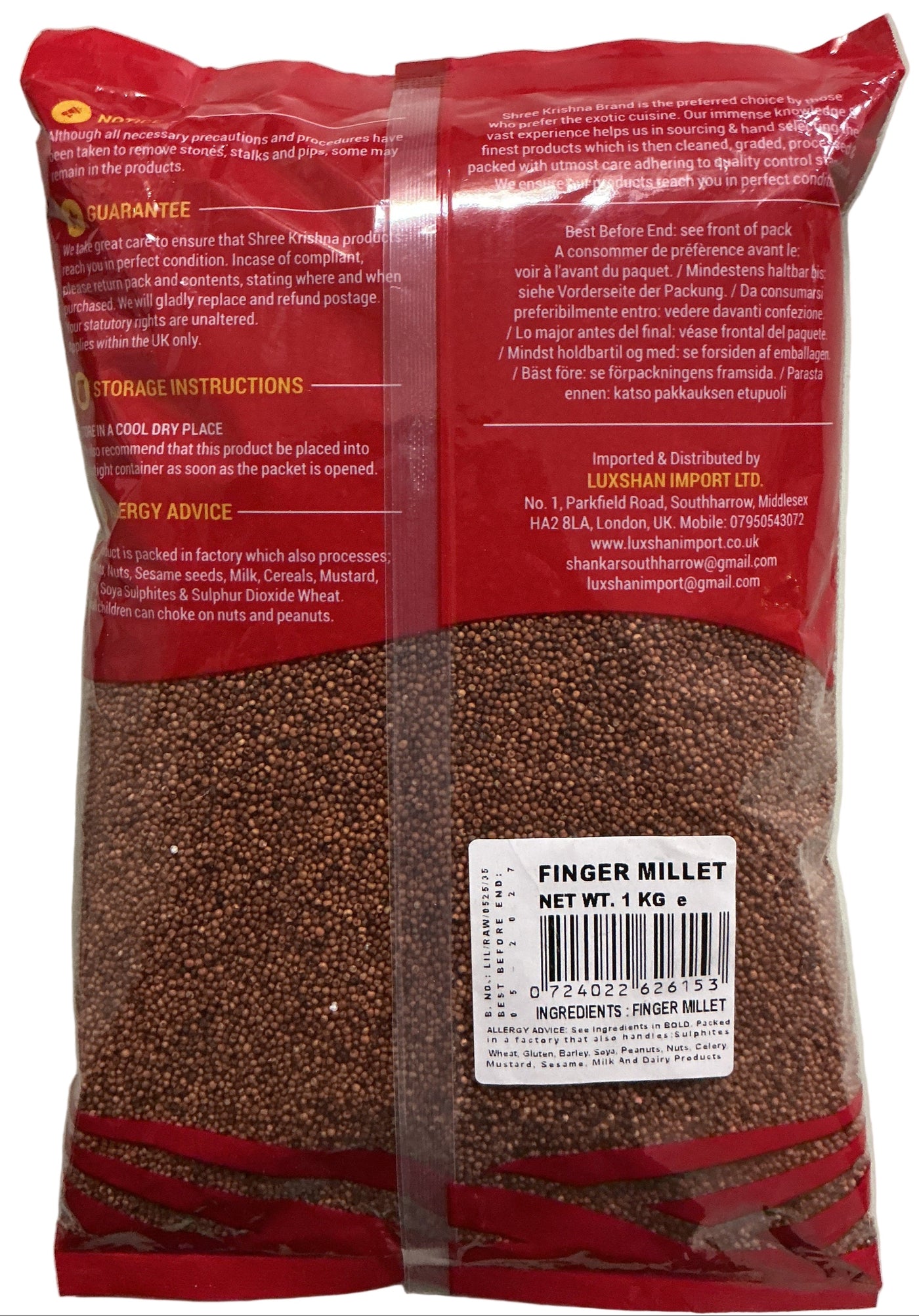 Shree Krishna Finger Millet Ragi 1Kg - Image 2