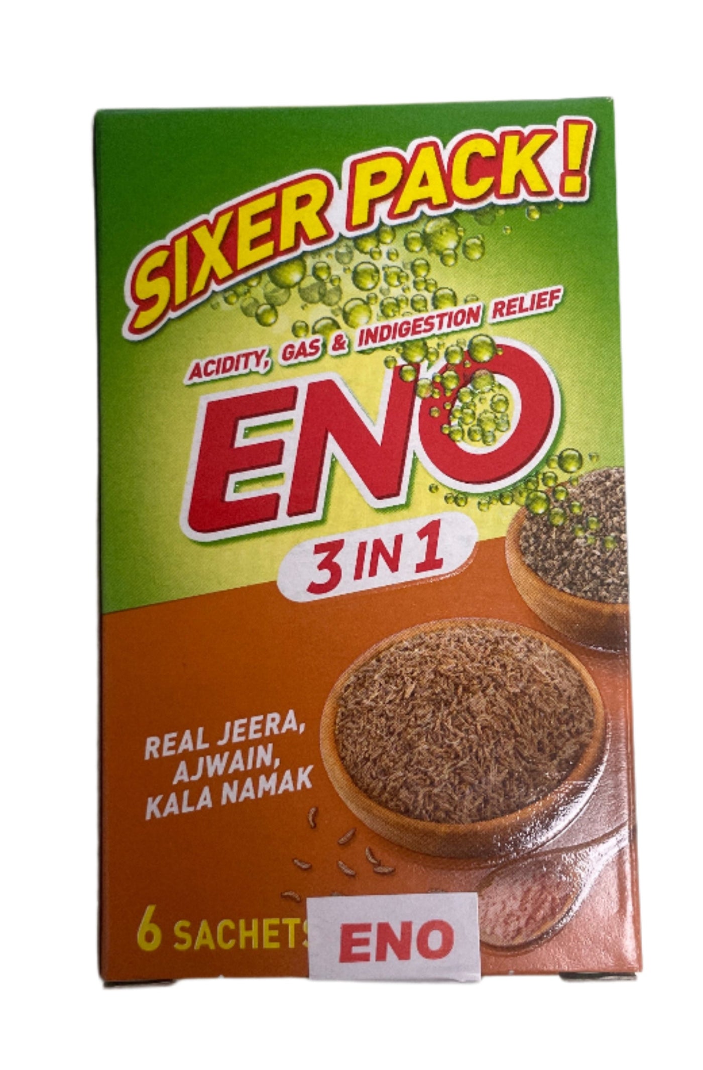 Eno 6 Sachets Real Jeera Ajwain & Kala Namak