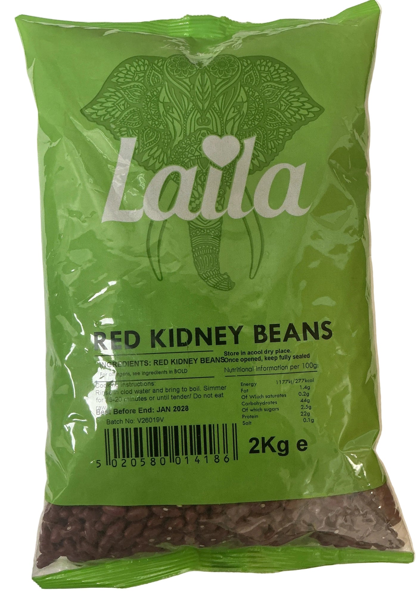 Laila Lentils Red Kidney Beans Rajmah 2kg