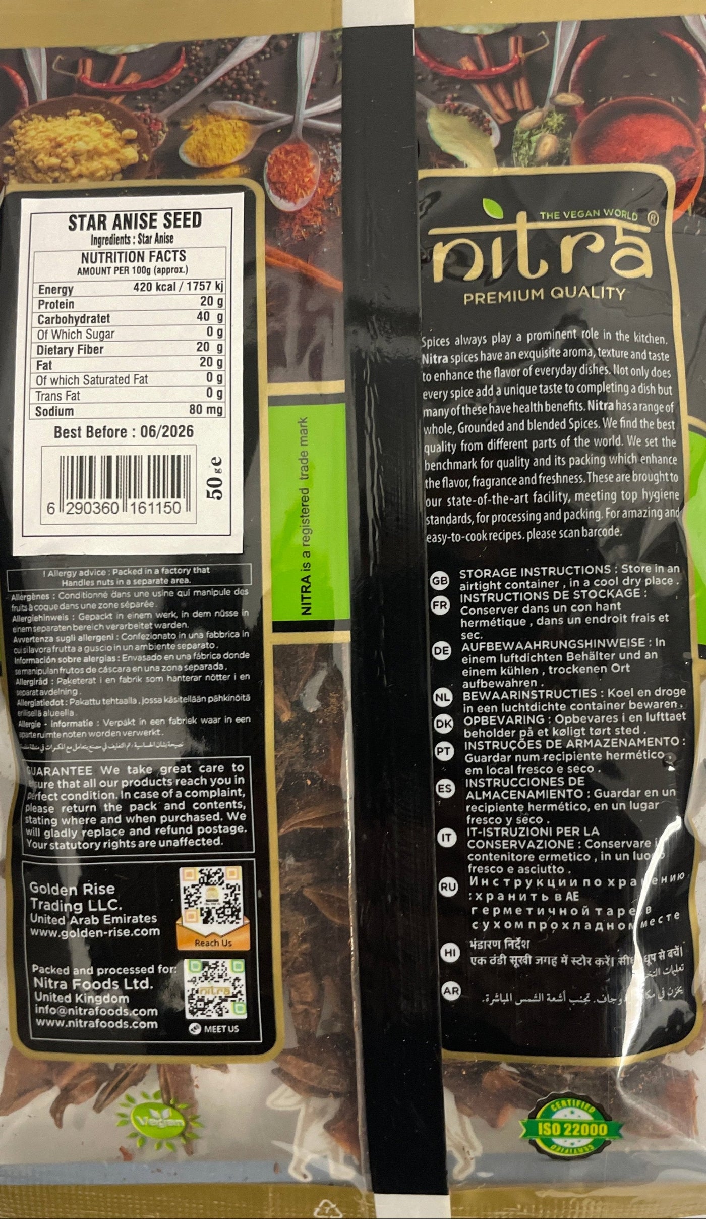 Nitra Badian Star Ani Seed 50g - Image 2