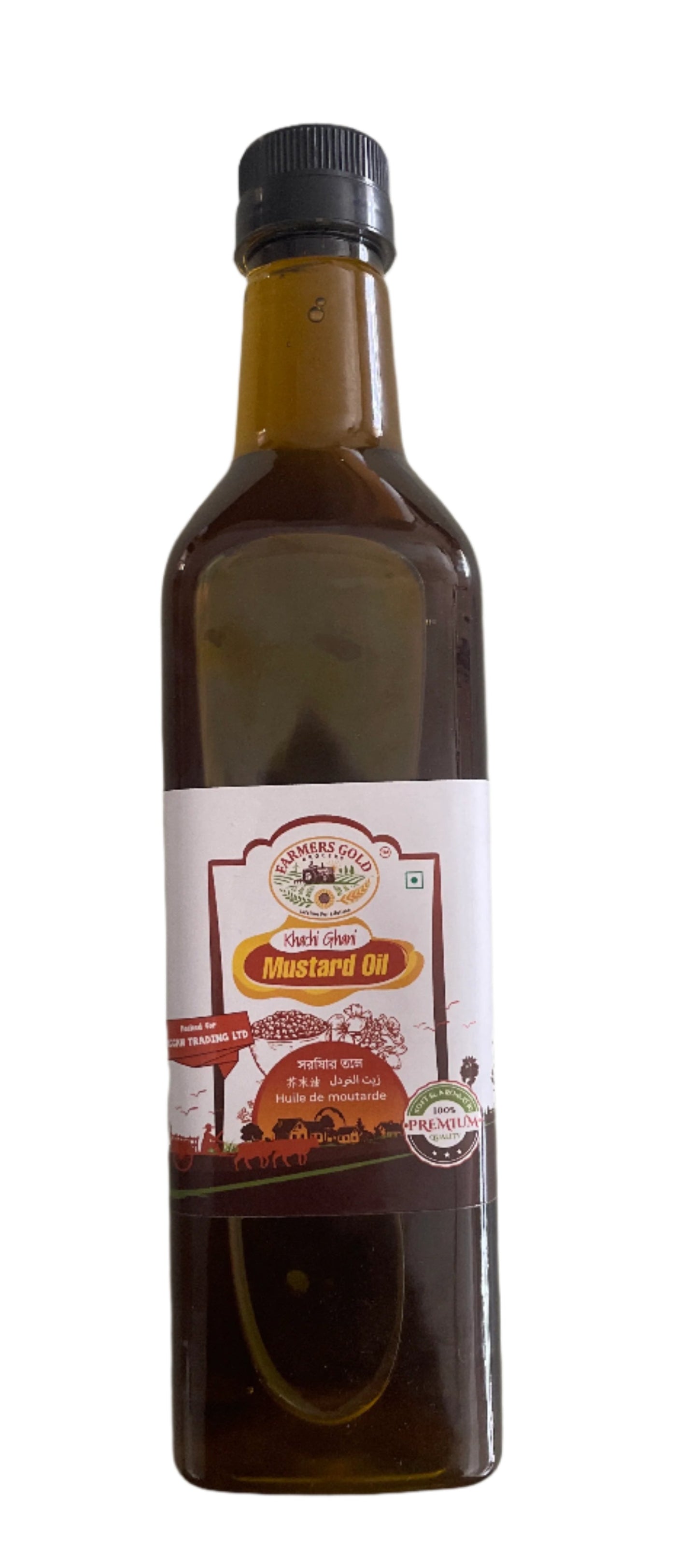 Farmers Gold Oil Mustard Pure Khachi Ghani 1ltr