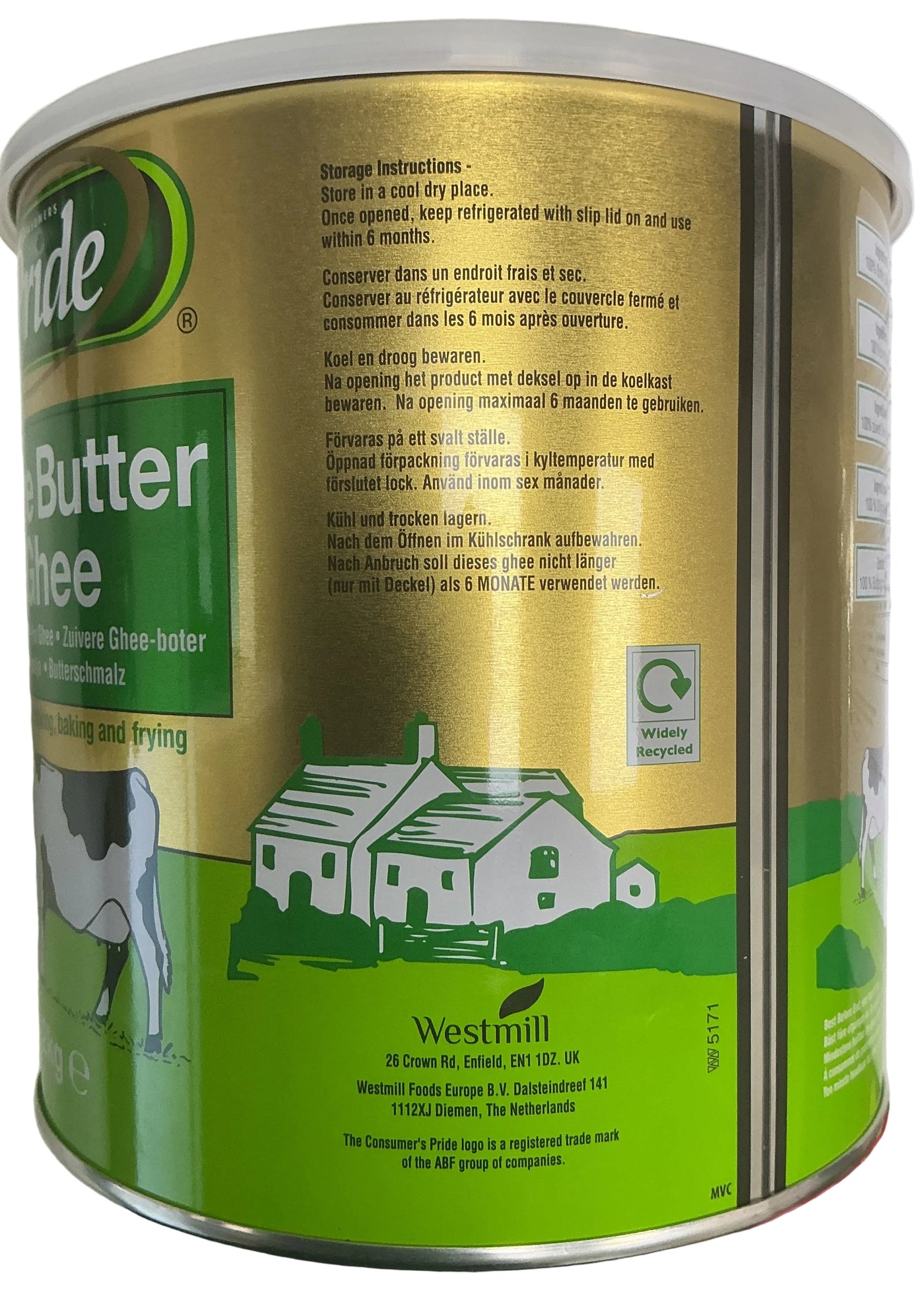 Pride Desi Ghee Cow Pure Clarified Butter 2Kg - Image 2