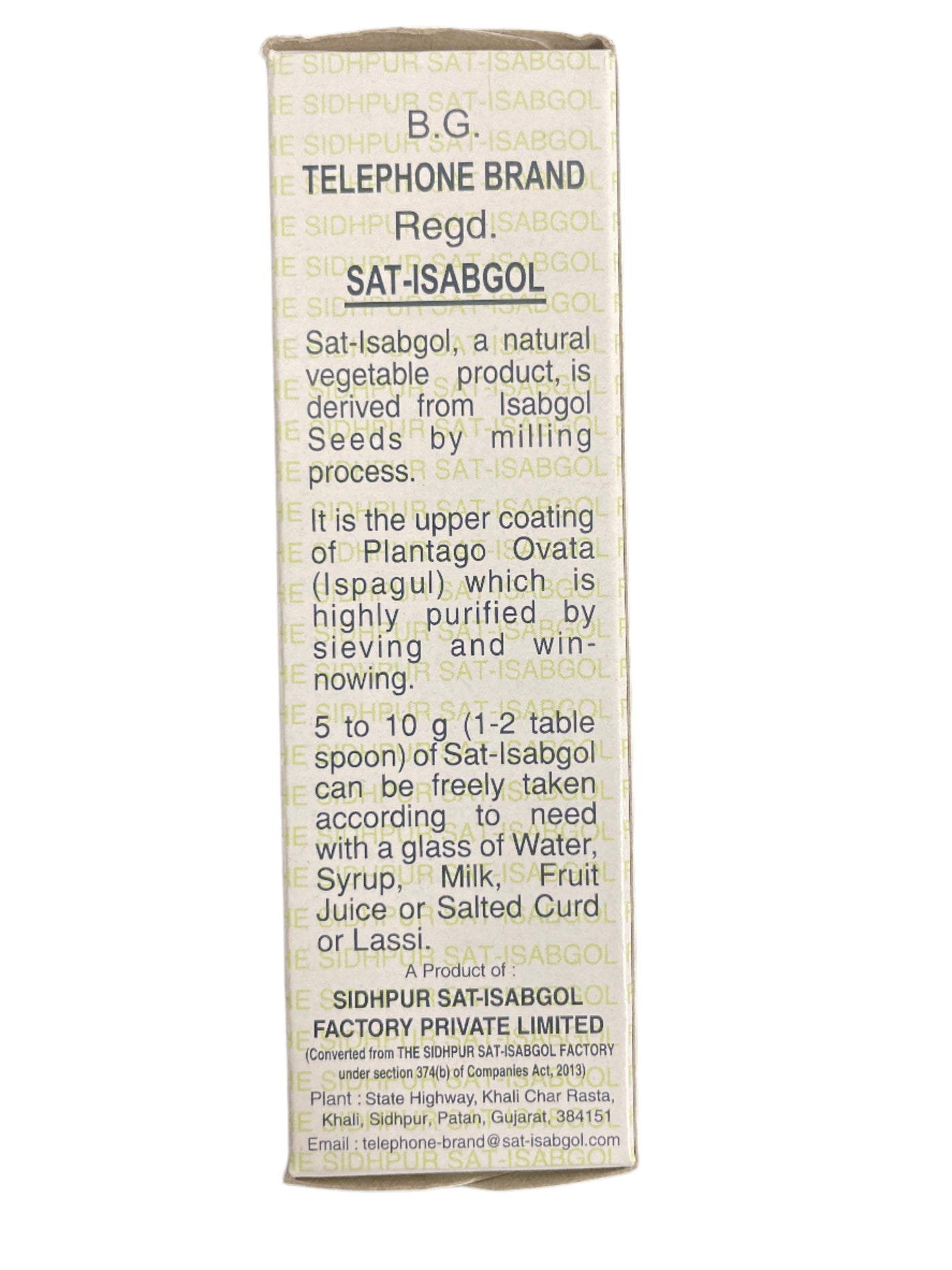 Telephone Sat Isabgol 50g - Image 2