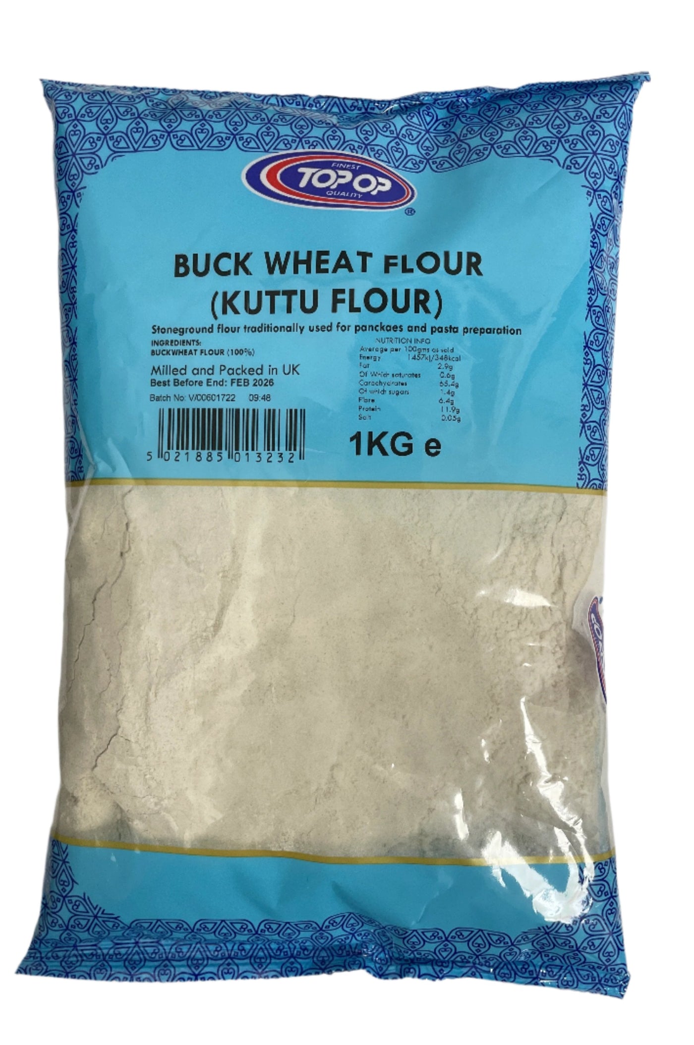 Top Op Flour Buck Wheat Kuttu 1Kg