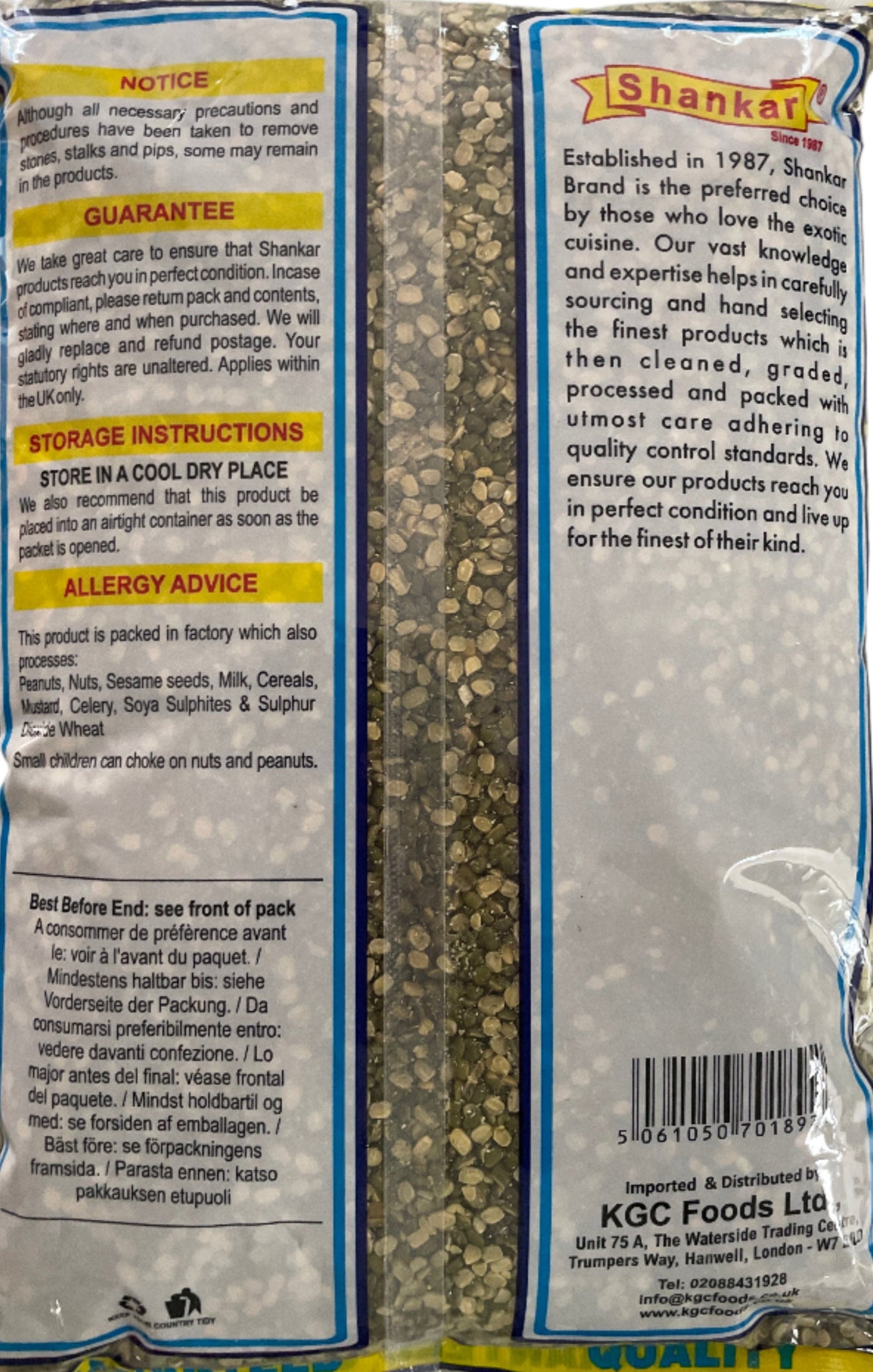 Shankar Lentils Moong Chilka 2Kg - Image 2