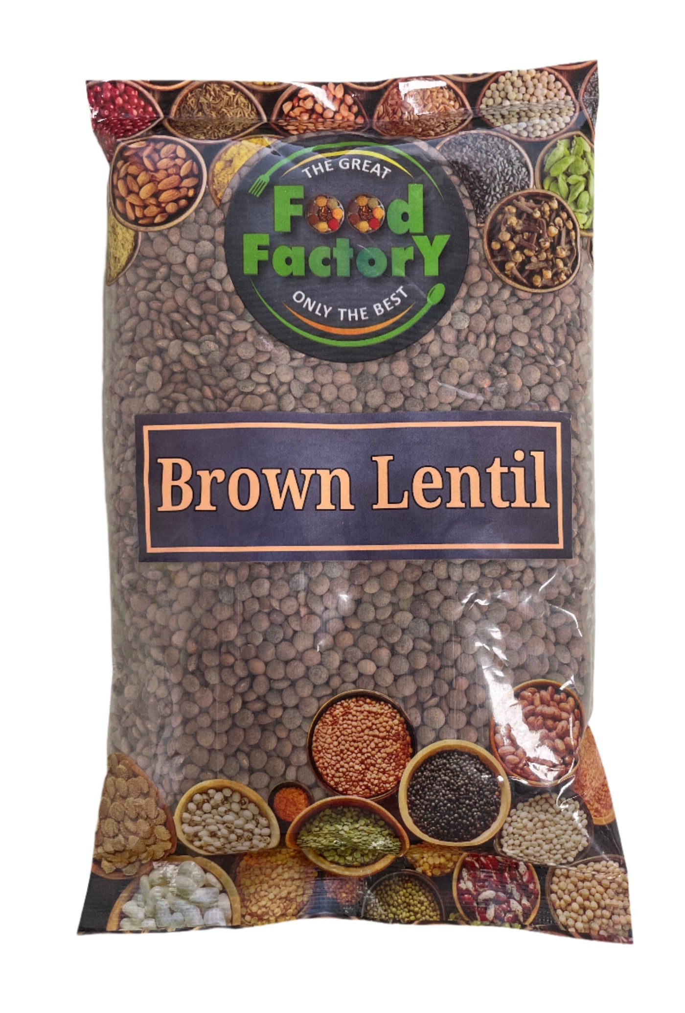 Food Factory Lentils Brown Dall 500g