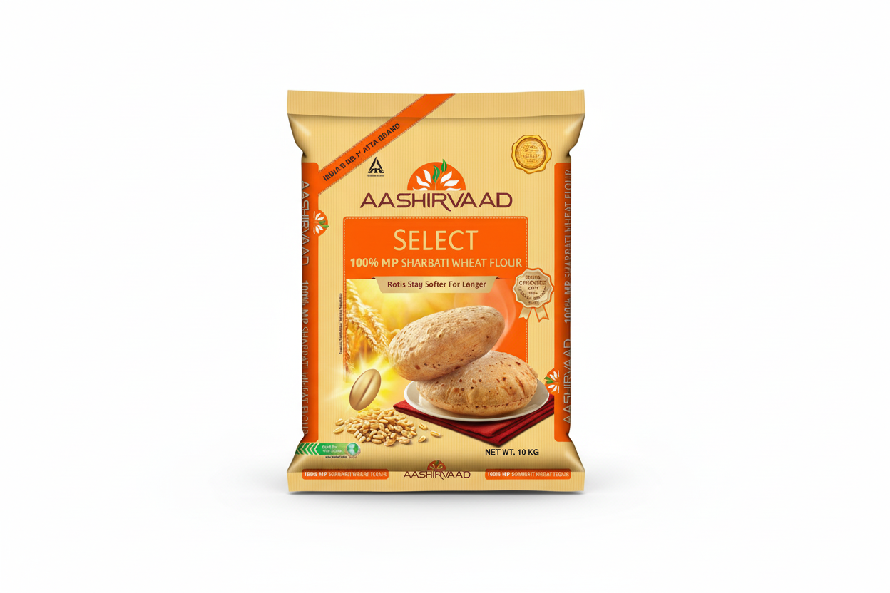 Aashirvaad Flour Sharbati Select Atta 10Kg