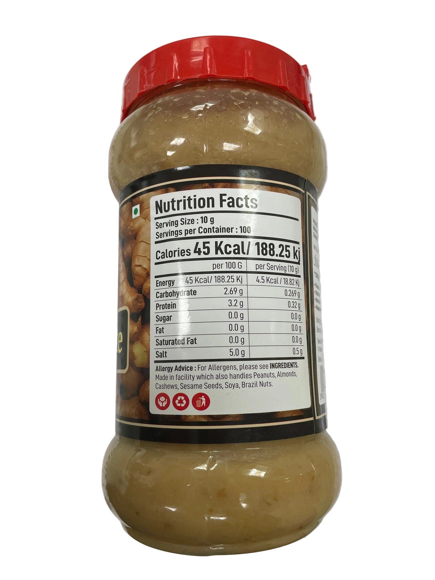 Food Factory Paste Ginger 1kg - Image 2