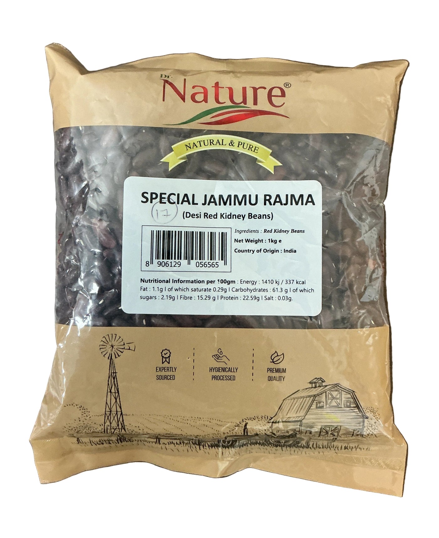 Dr Nature Lentils Special Jammu Rajma Kidney Beans 1kg