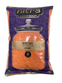 Nitra Lentils Red Split Dall Premium Quality 2Kg