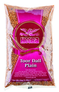 Heera Lentils Toor Dall Plain 1kg