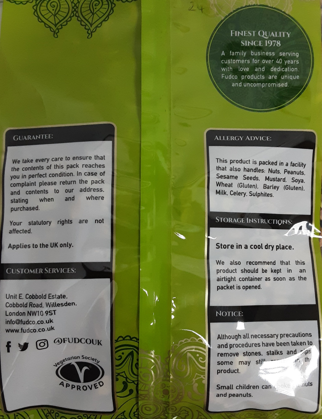 Fudco Pistachio Kernels 600g - Image 2
