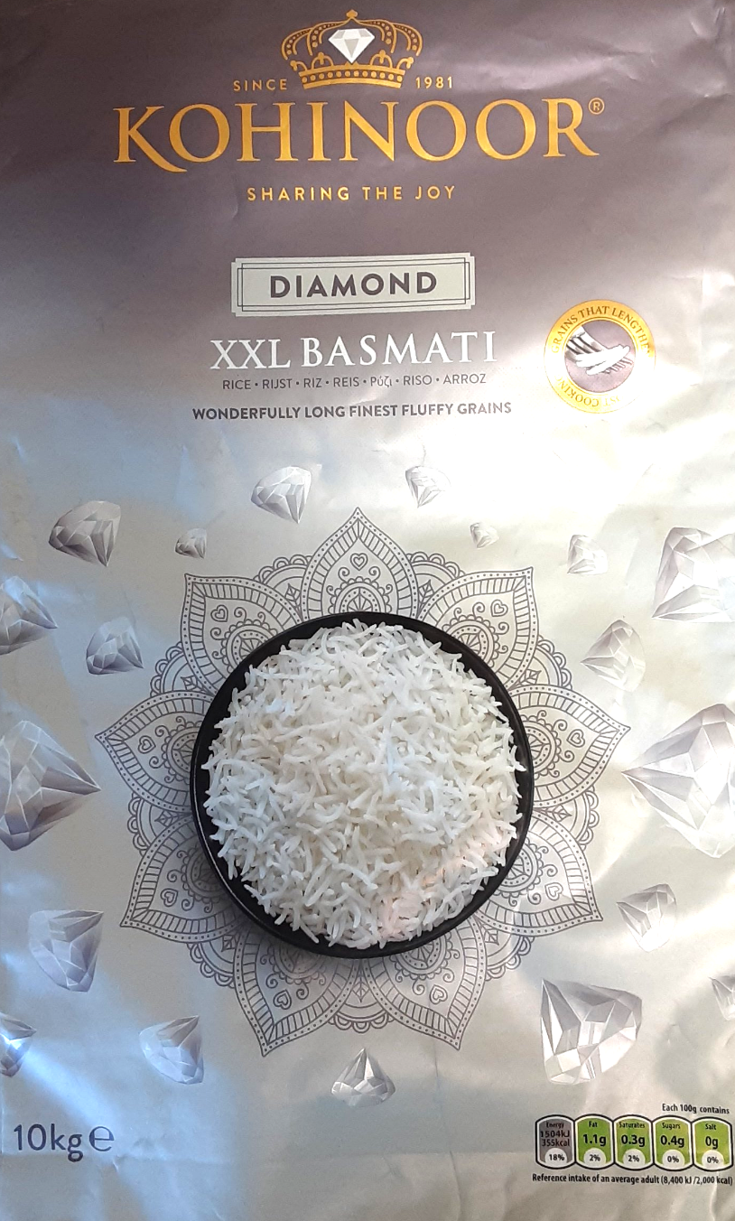 Kohinoor Rice Basmati Diamond XL 10kg - Image 3