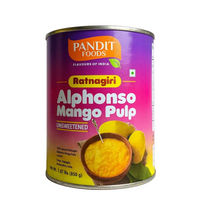 Pandit Foods Canned Unsweetened Alphonso Mango Pulp
