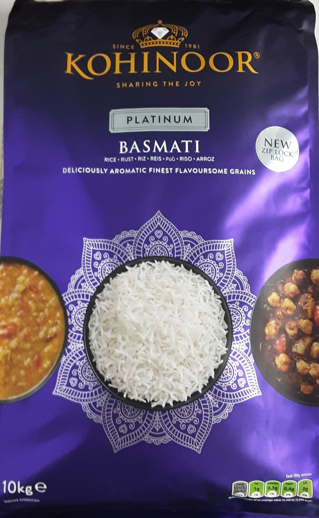 Kohinoor Rice Basmati Platinum 10kg