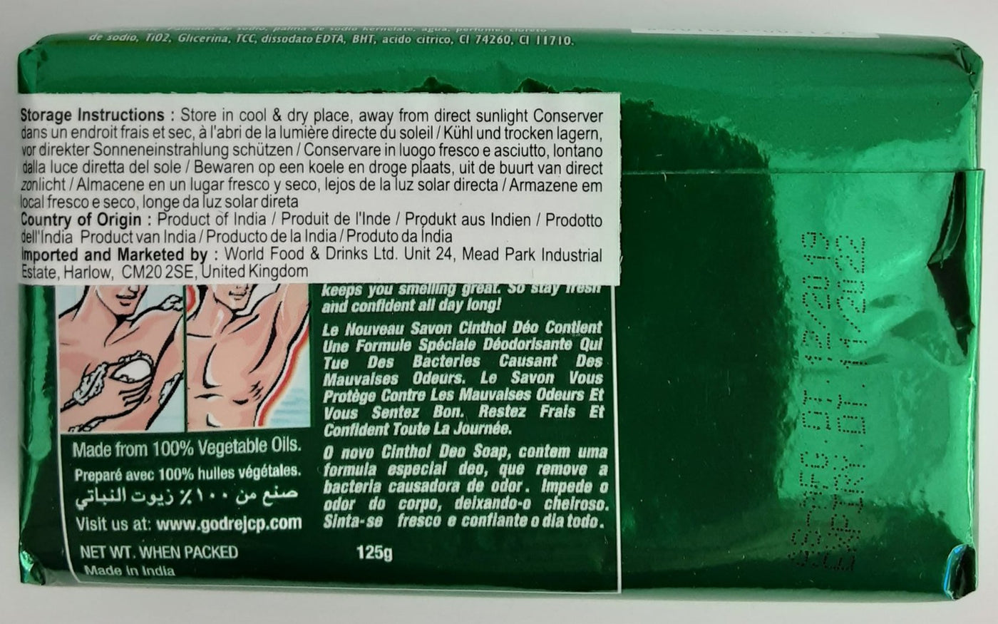 Cinthol Deo Soap Sport 125g - Image 2