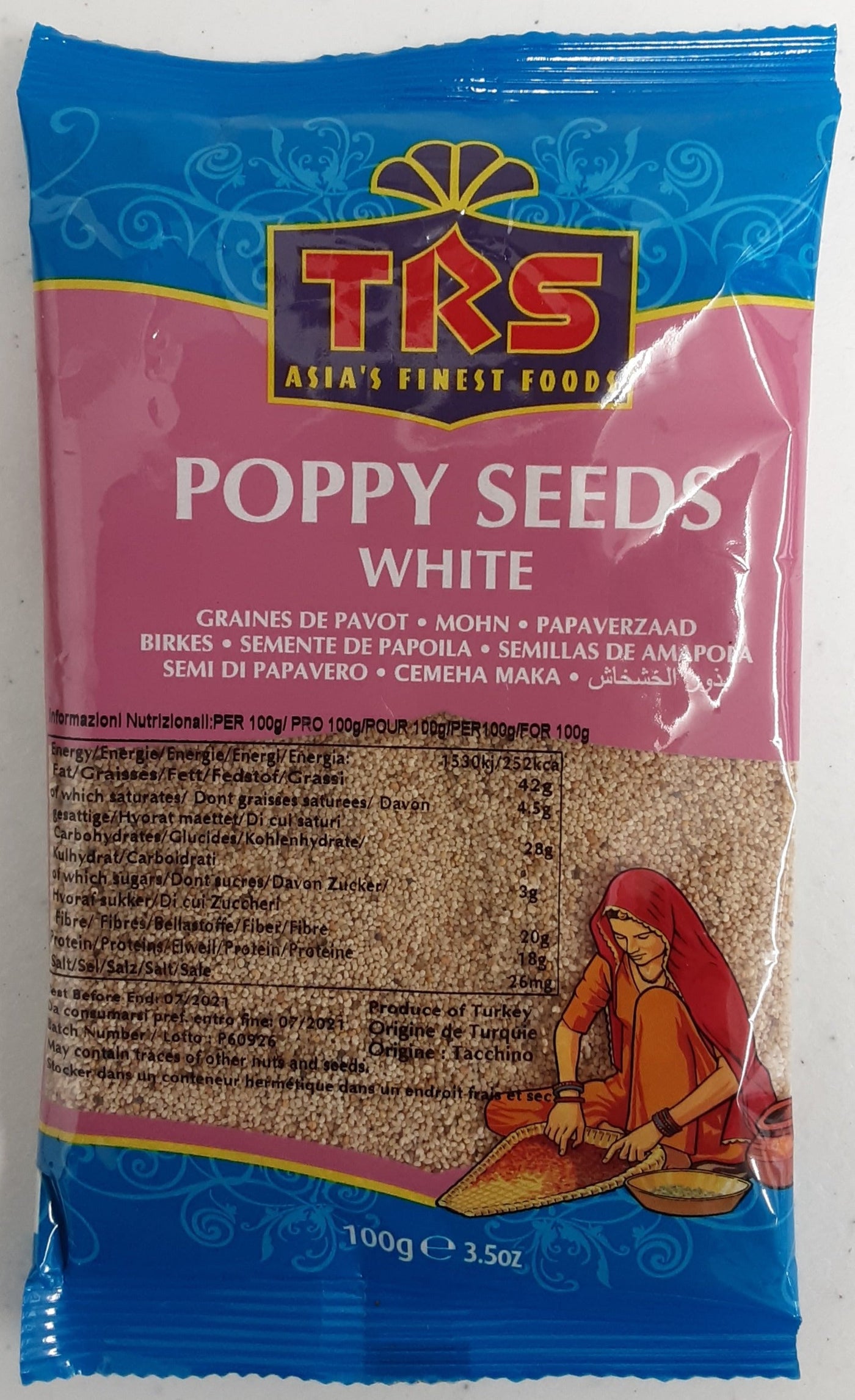 TRS Poppy Seeds White 100g