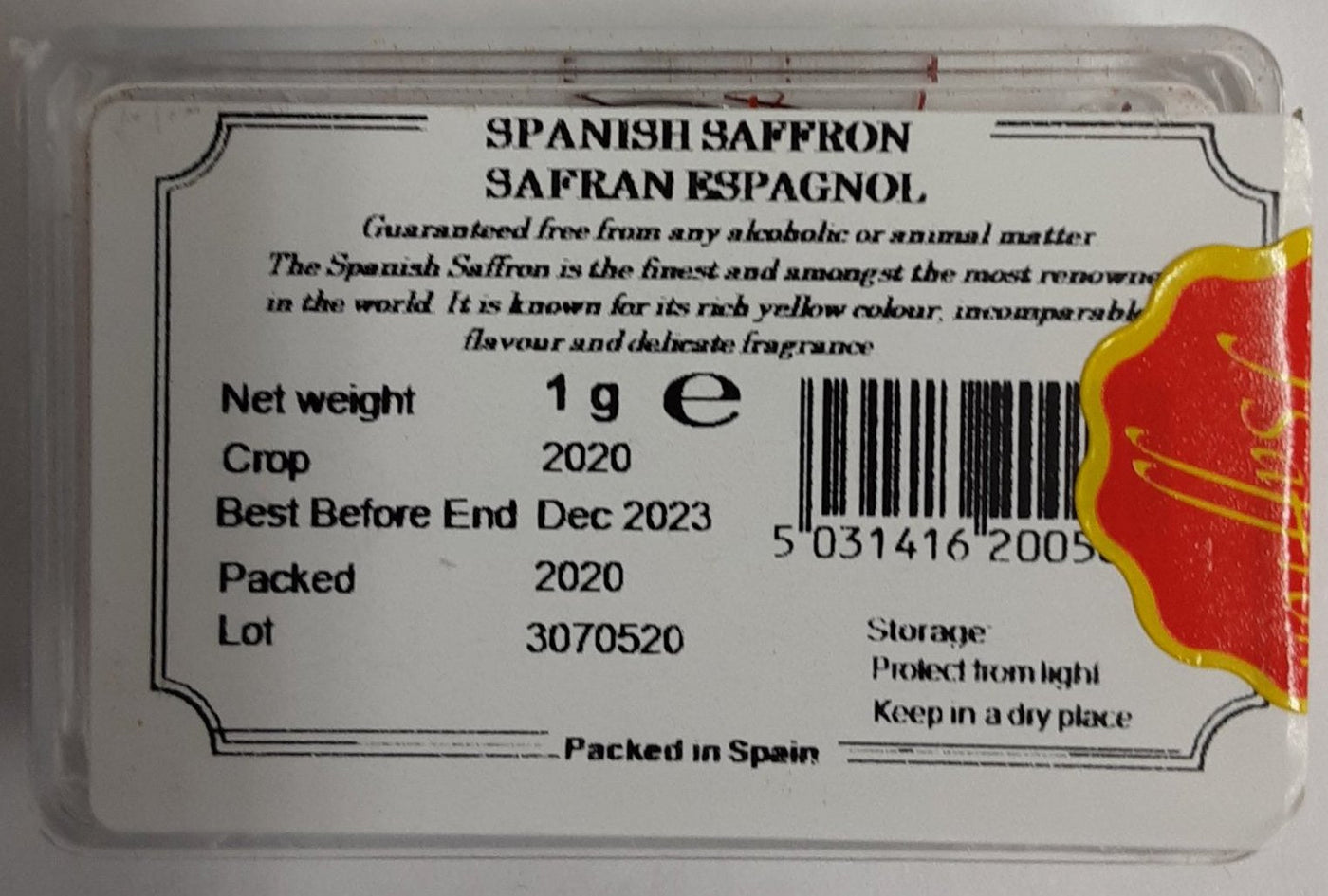 Heera Spanish Saffron 1g - Image 2