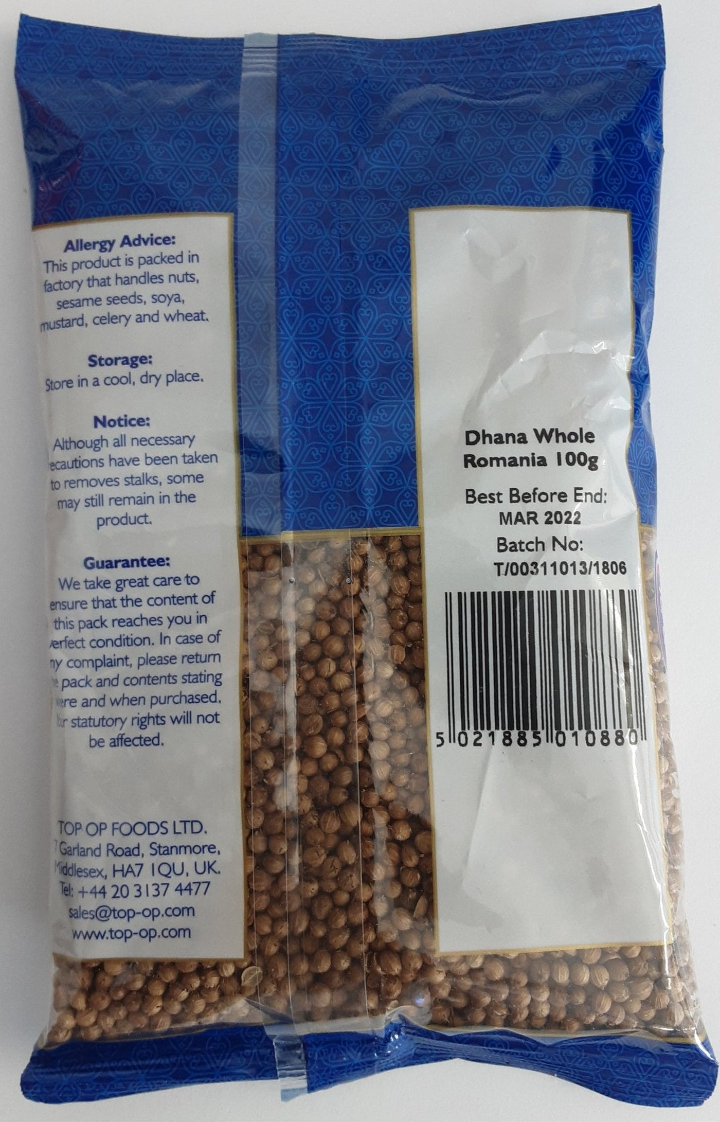 Top Op Dhana Whole Romania 100g - Image 2