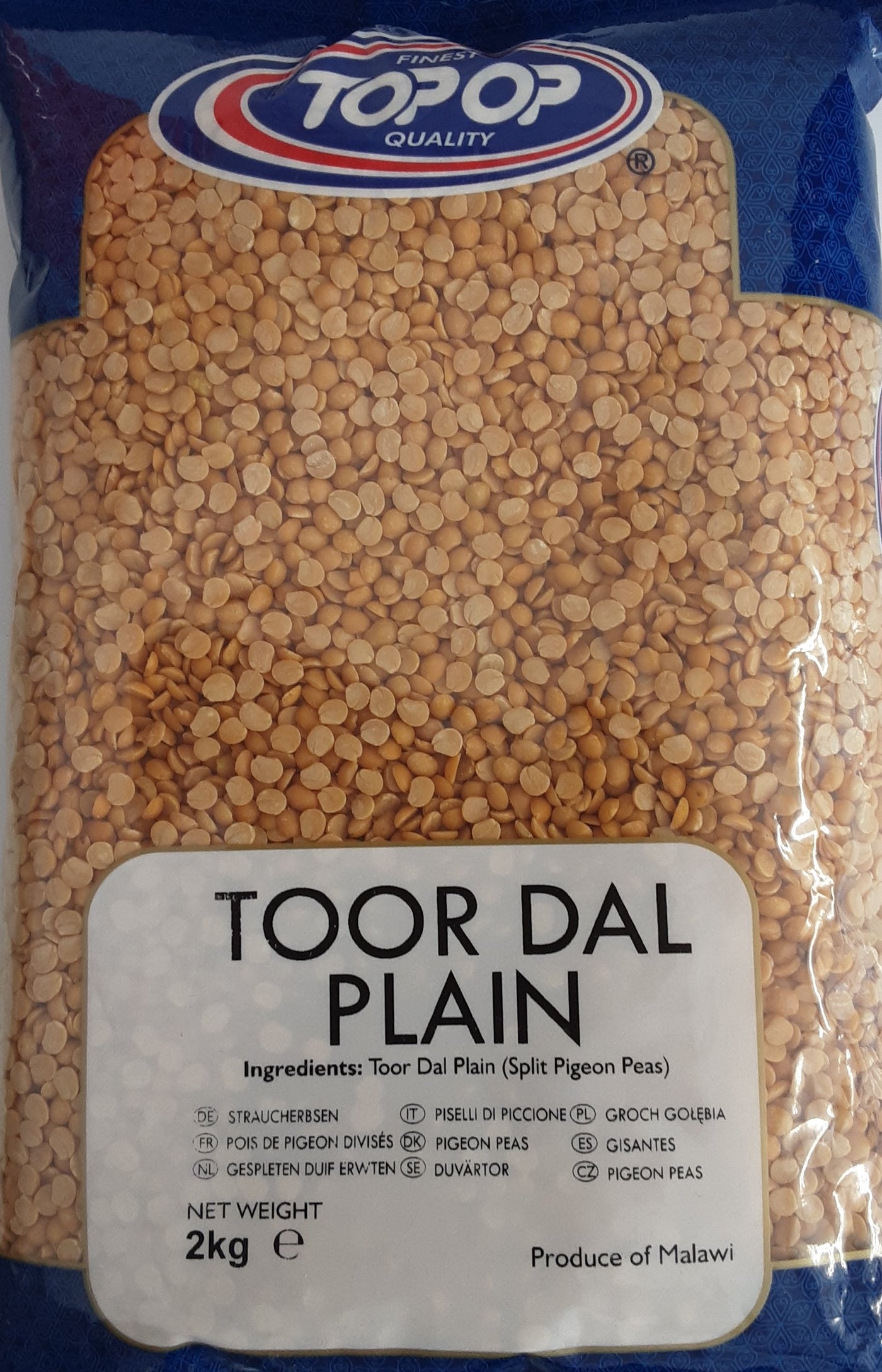 Top Op Lentils Toor Dall Plain 2kg