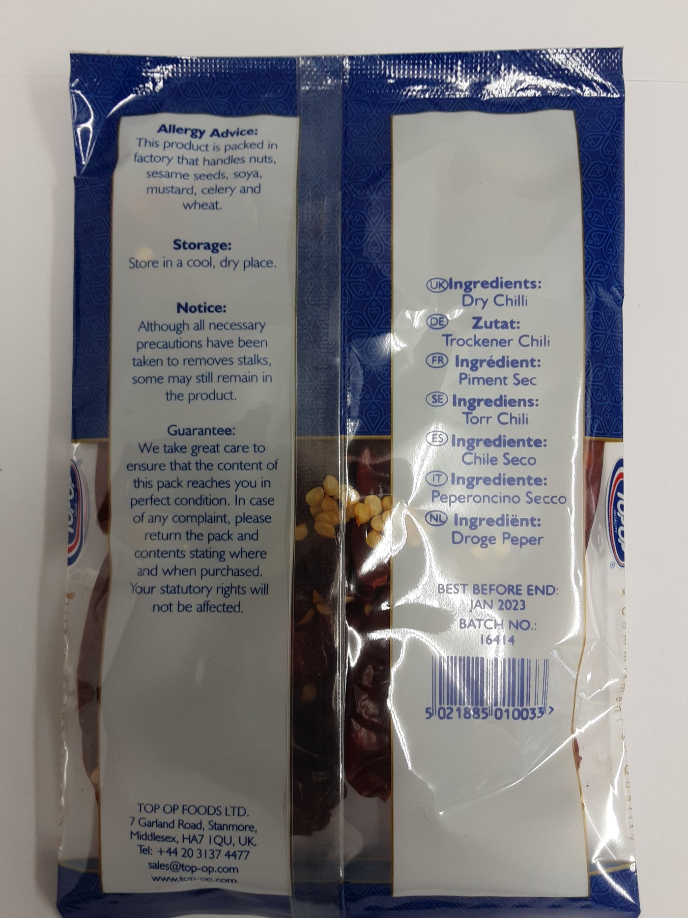 Top Op Dry Chillies Whole Dandicut 25g - Image 2