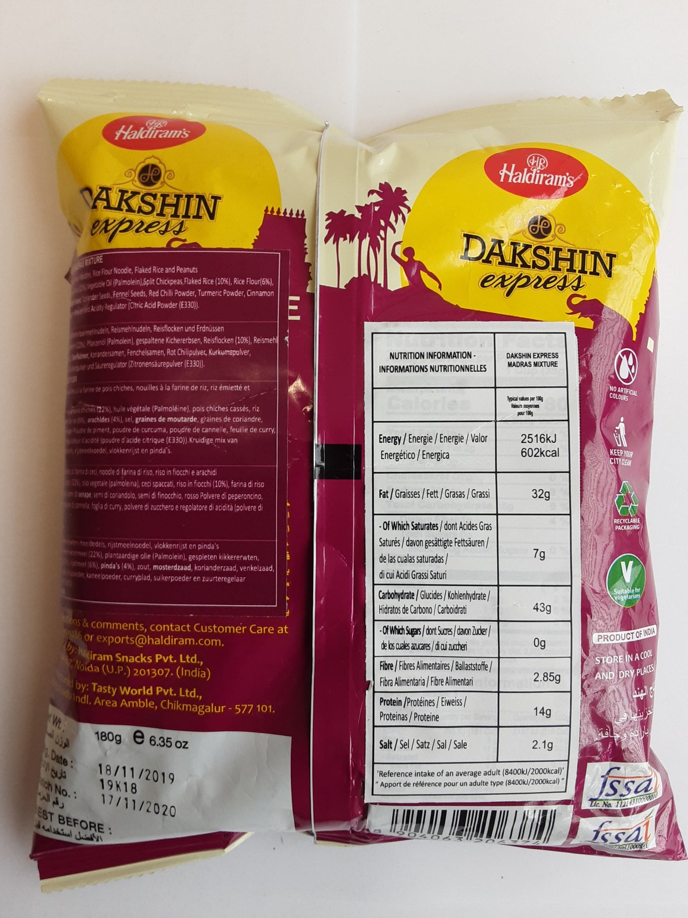Haldirams Dakshin Express Madras Mixture 180g PM - Image 2