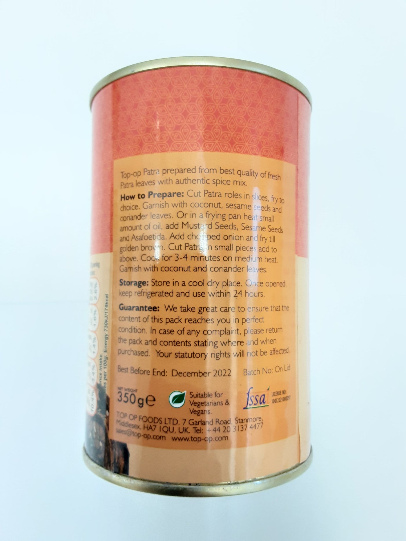 Top Op Patra Curried Hot 350g - Image 2