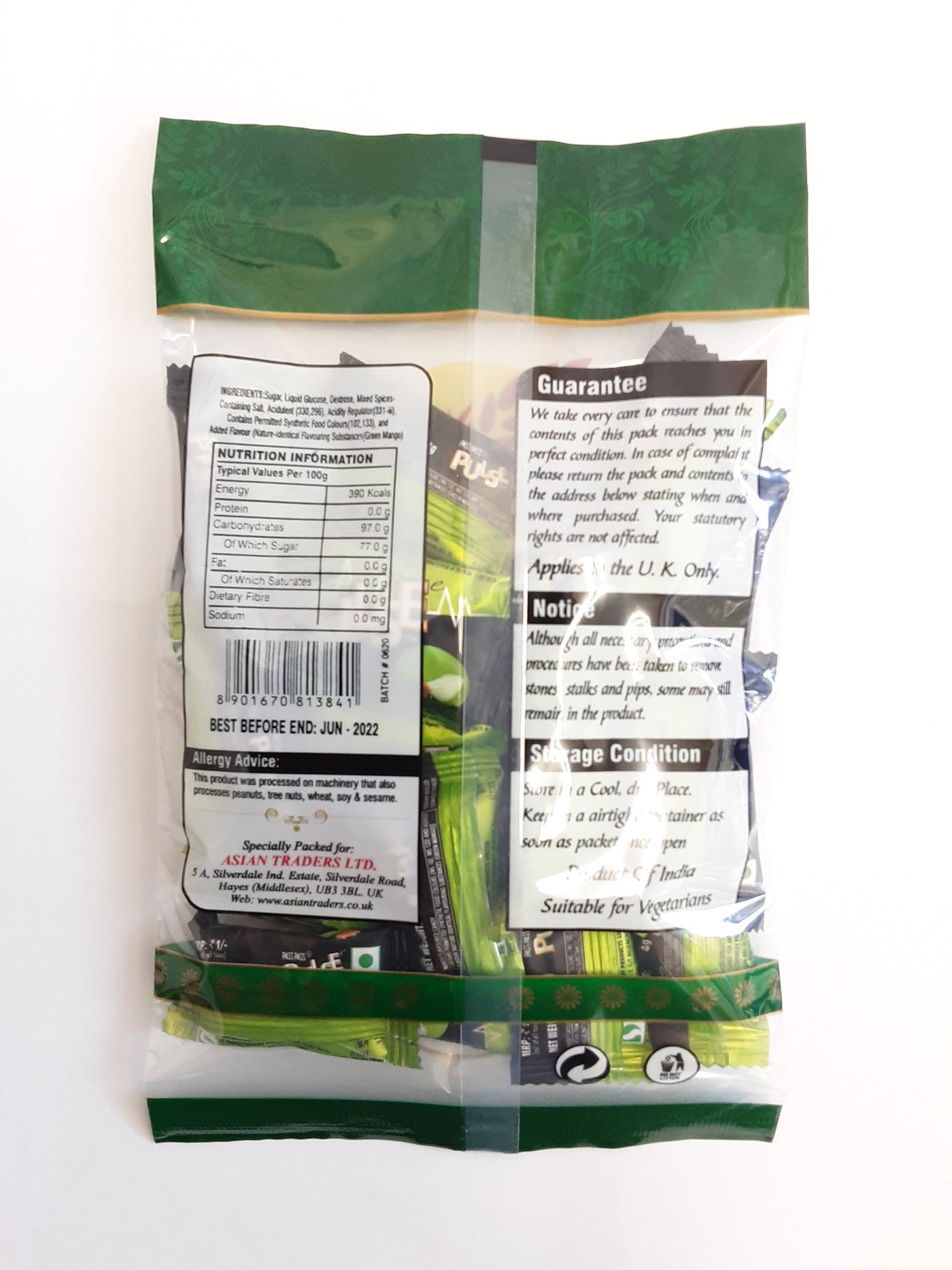 Saras Candy Kacha Aam Mango 75g - Image 2