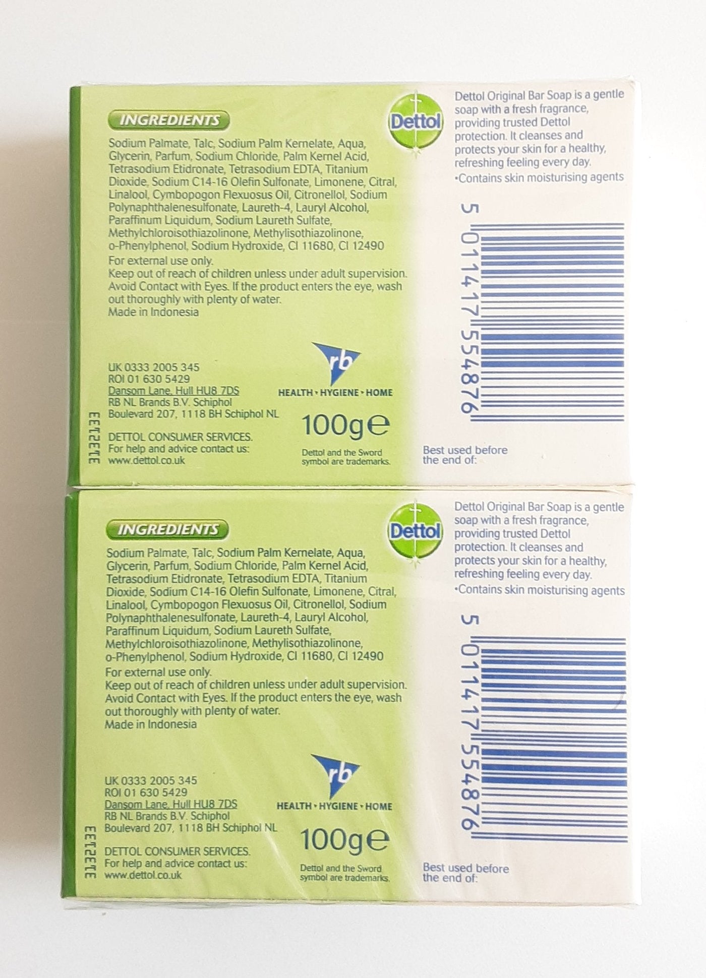 Dettol Anti Bacterial Original Soap 2x100g - Image 2