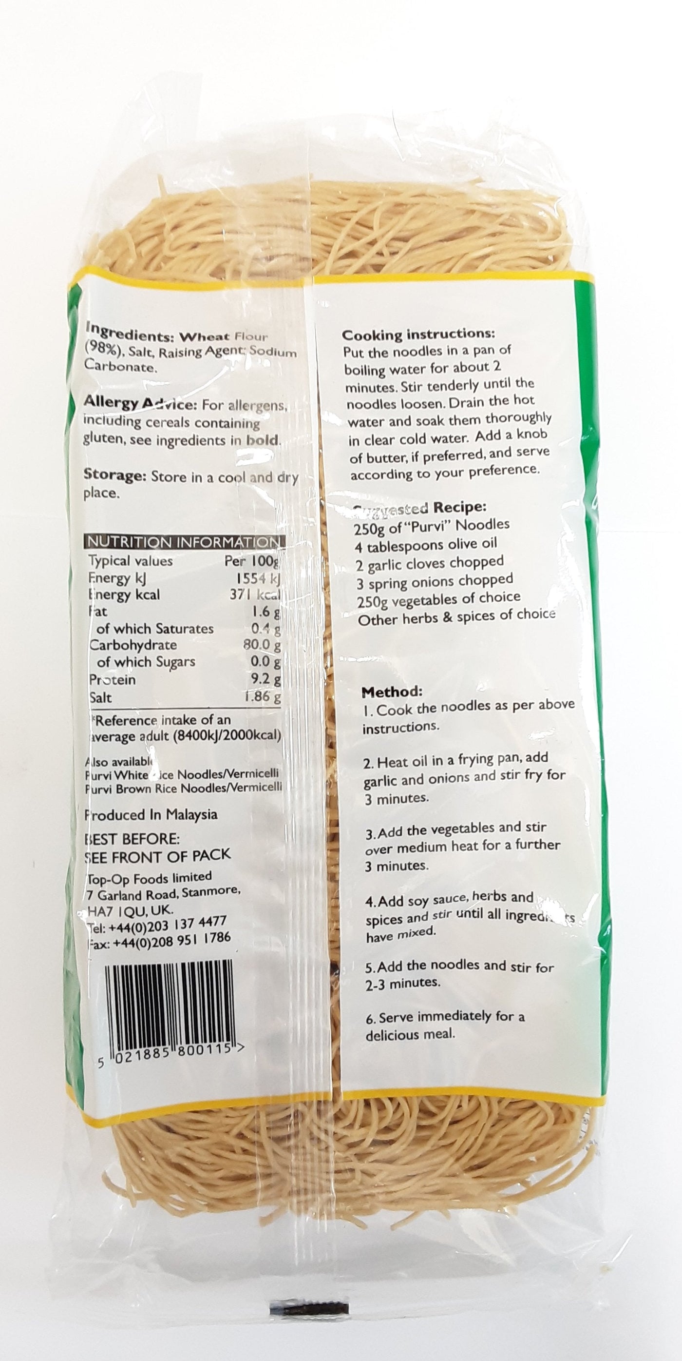 Purvi Vegetarian Eggless Noodles 250g - Image 2