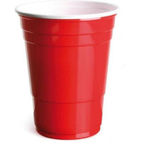 Choice Dining Red Plastic Party Cups 450ml Pack of 100 Reusable