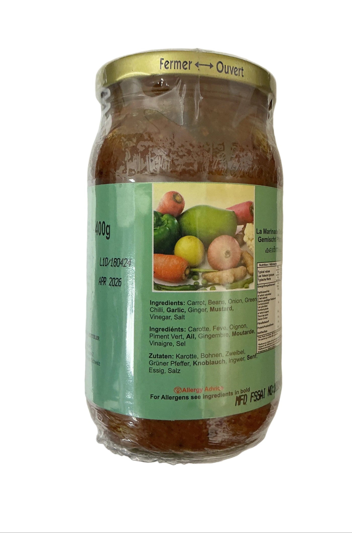 Niru Pickle Mixed Vegetables 400g - Image 2