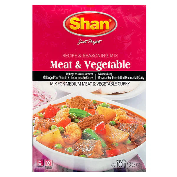 Shan Meat & Vegetable Masala 100g Mix & Match Any 2 For £2.60